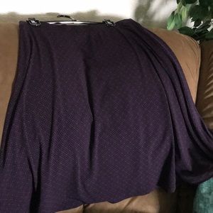 Black and purple skirt